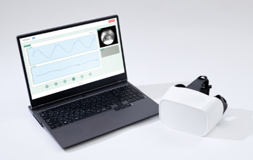 PITeyeによる赤外線眼振検査
